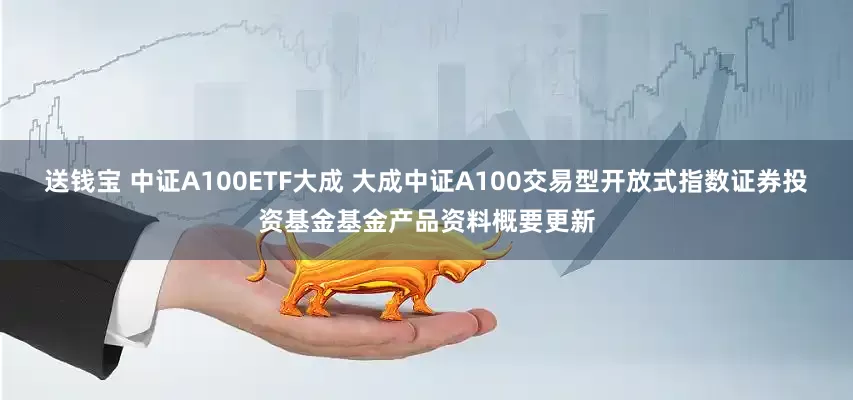 送钱宝 中证A100ETF大成 大成中证A100交易型开放式指数证券投资基金基金产品资料概要更新